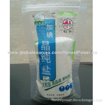 Salt Packaging Pouches, Stand-up Free, High-oxygen and Light Barrier, High-puncture Resistance
